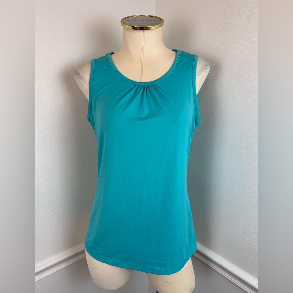 COLUMBIA Sleeveless Lightweight & Stretchy Teal Tank Top | Size Small